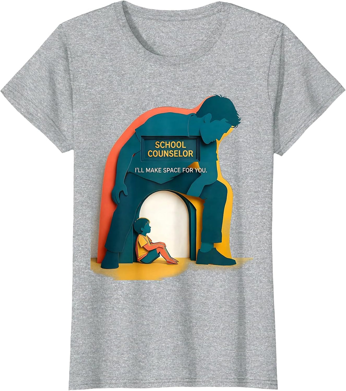 School Counselor — I’ll Make Space For You Counselor T-Shirt - Heather Grey
