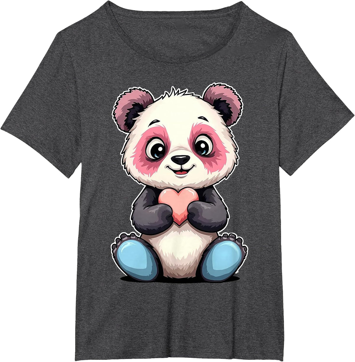 Transgender Pride Panda Trans T-Shirt - Dark Heather Grey
