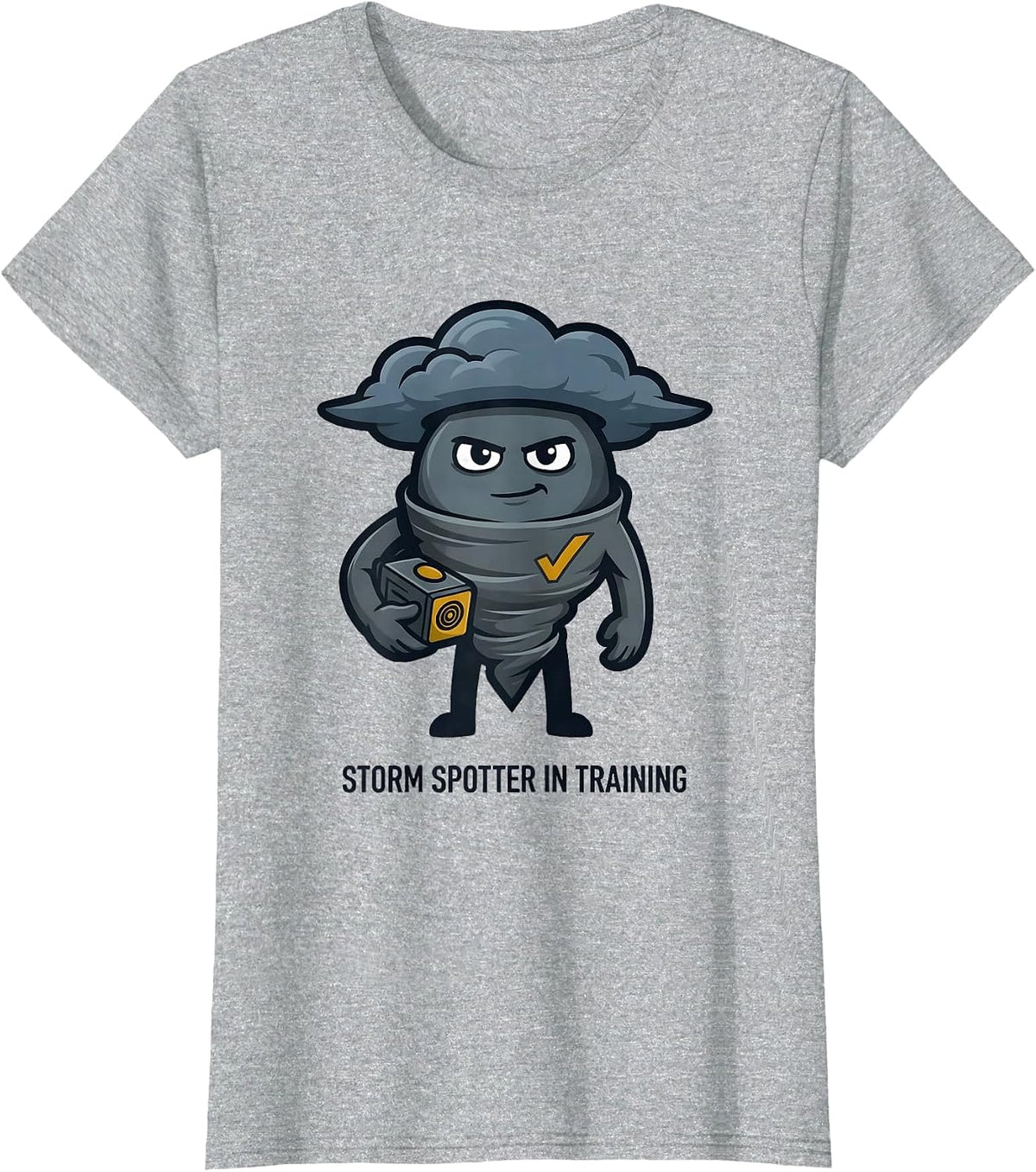 Storm Spotter In Training Funny Meteorology Weather T-Shirt - Heather Grey