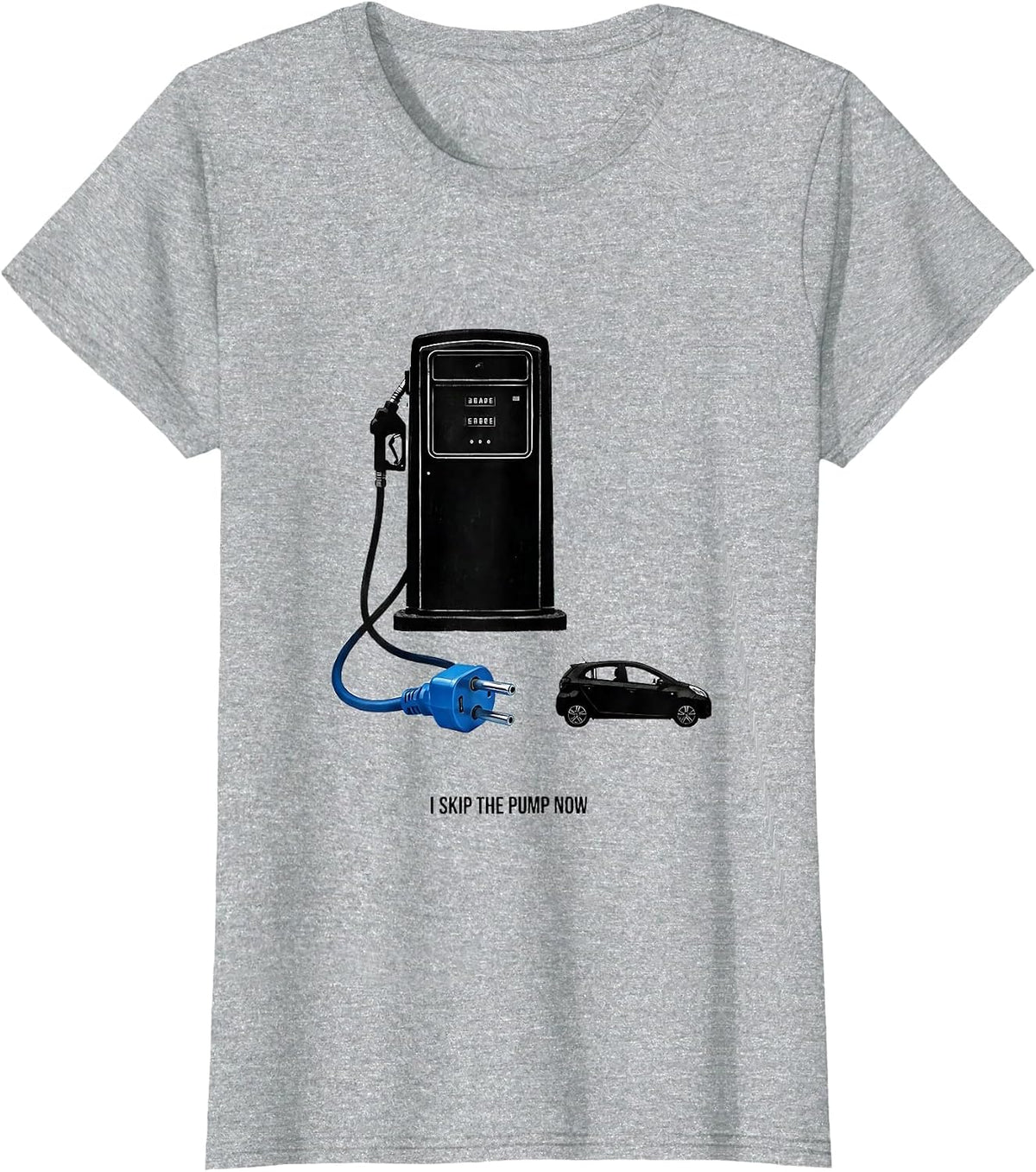 Women's I Skip The Pump Now Funny Car Enthusiast Car Lover Humor T-Shirt - Heather Grey