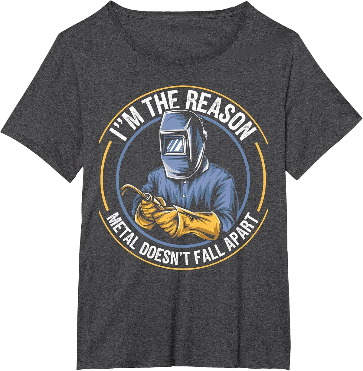 Welder Funny Welding T-Shirt - Dark Heather Grey