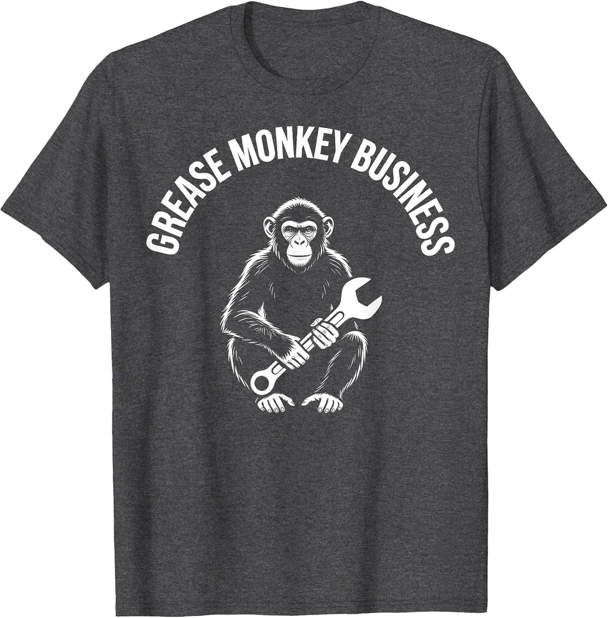 Mademark Mechanics & Trades T-Shirt - Dark Heather Grey-grease Monkey Business Mechanic Garage