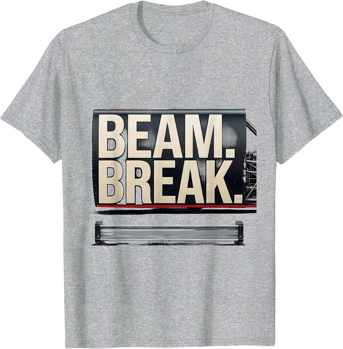 Men's Beam Break Drag Racing RC Car Racing Enthusiast Gift T-Shirt - Heather Grey