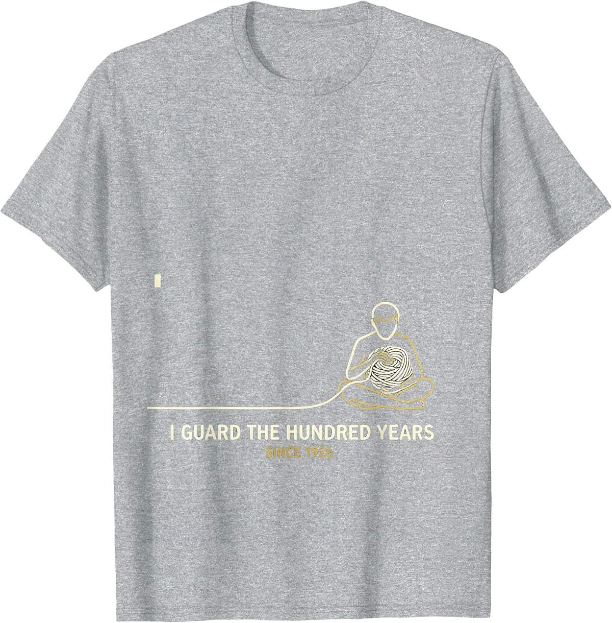 Men's I Guard The Hundred Years, Since 1926 Centennial Black T-Shirt - Heather Grey