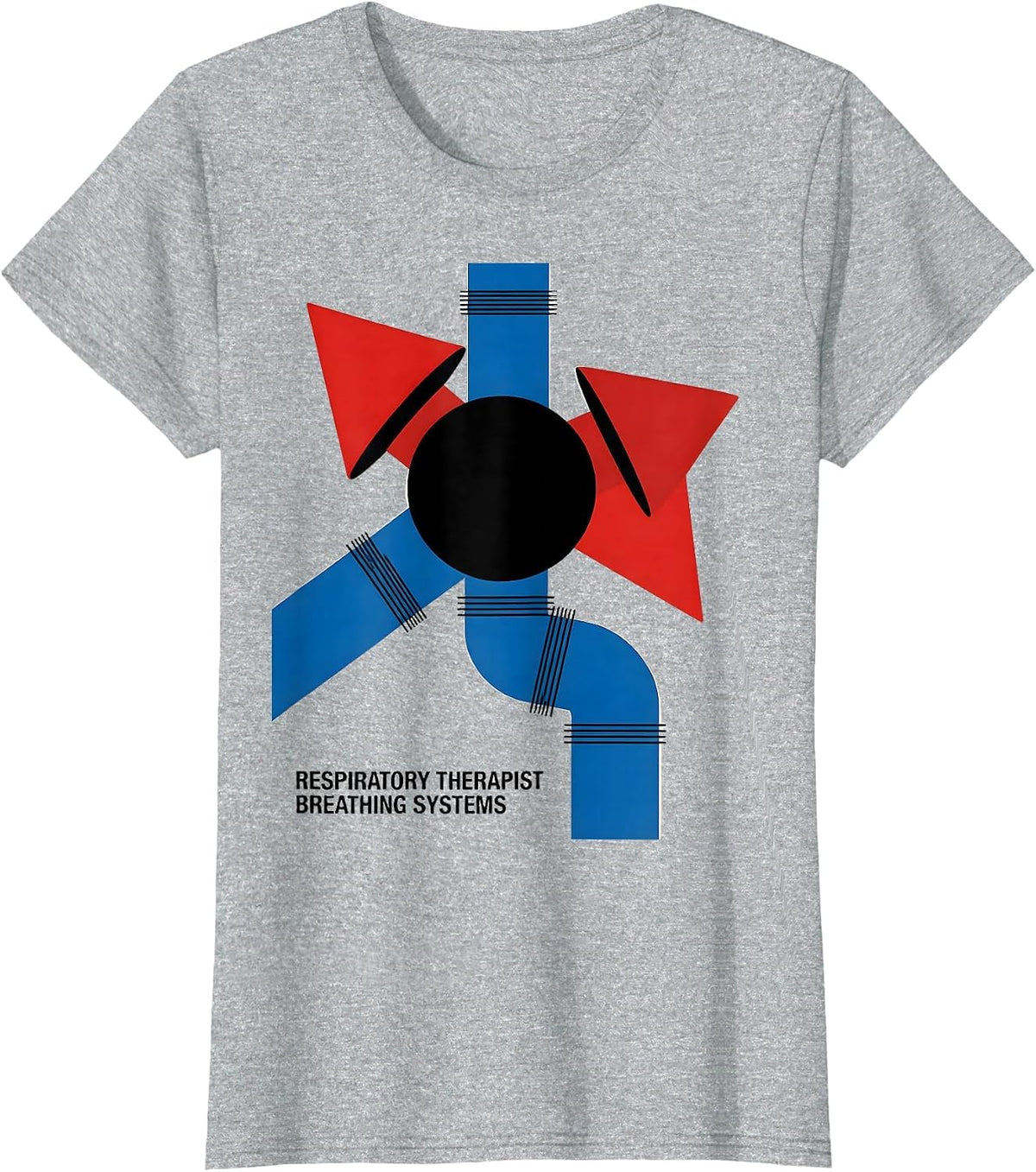 Respiratory Therapist Breathing Systems Professional Pride T-Shirt - Heather Grey