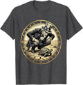 Men's Desert Tortoise Crossing Cracked Earth Graphic T-Shirt - Dark Heather Grey
