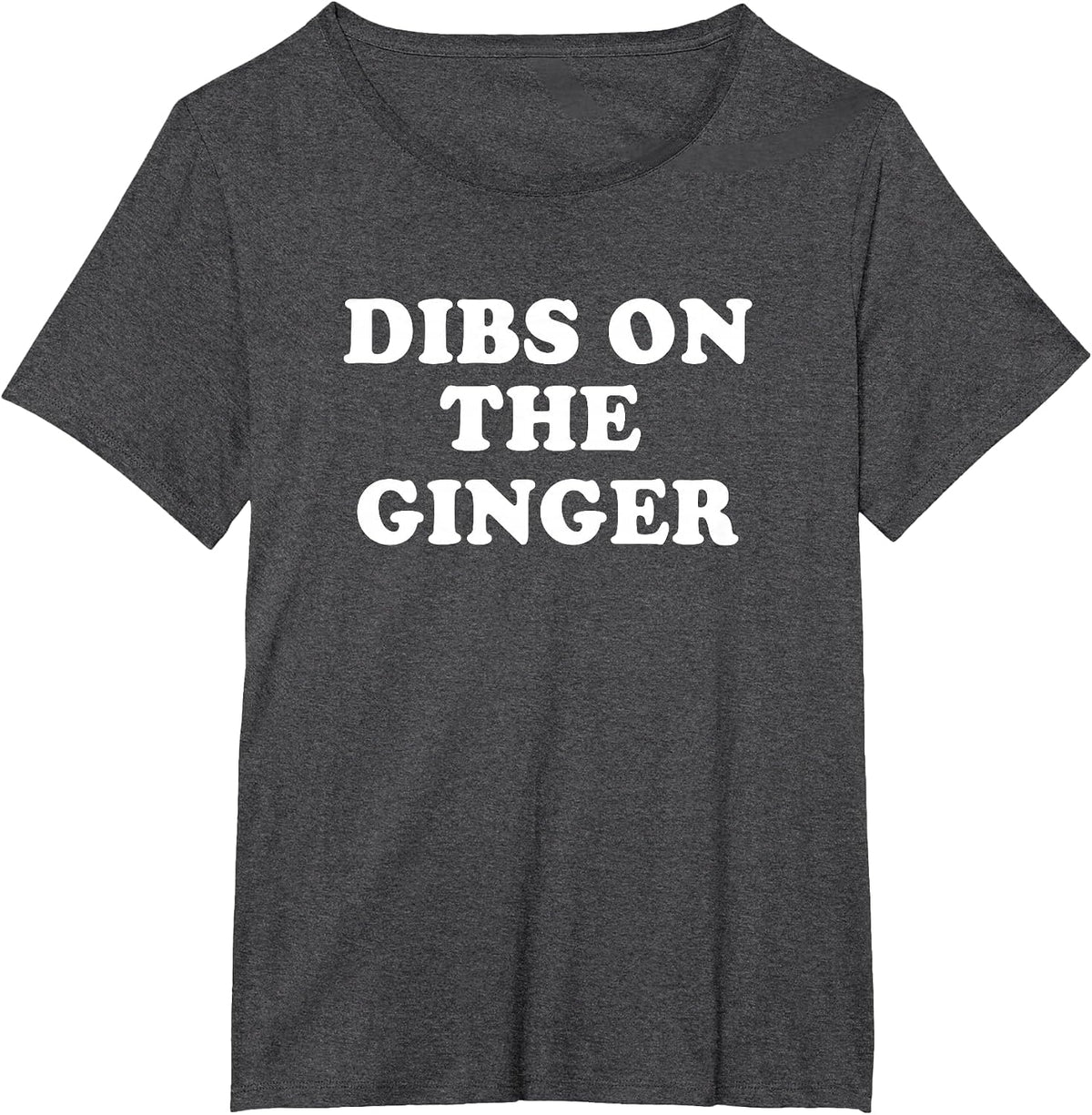 Dibs On The Ginger St Patricks Day Gingers Irish Redhead T-Shirt - Dark Heather Grey