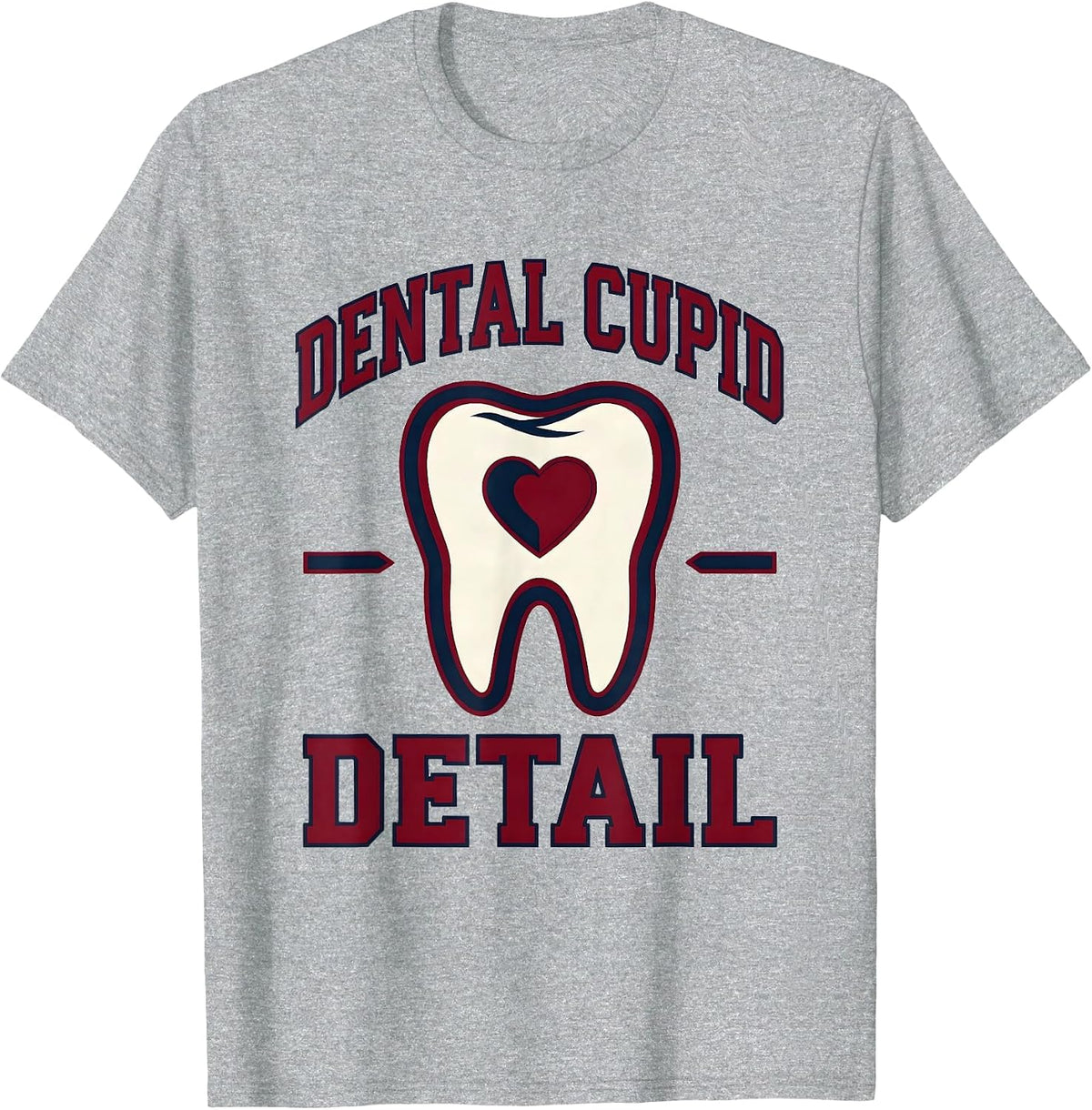 Men's Dental Cupid Detail Funny Dental Professional Valentine T-Shirt - Heather Grey