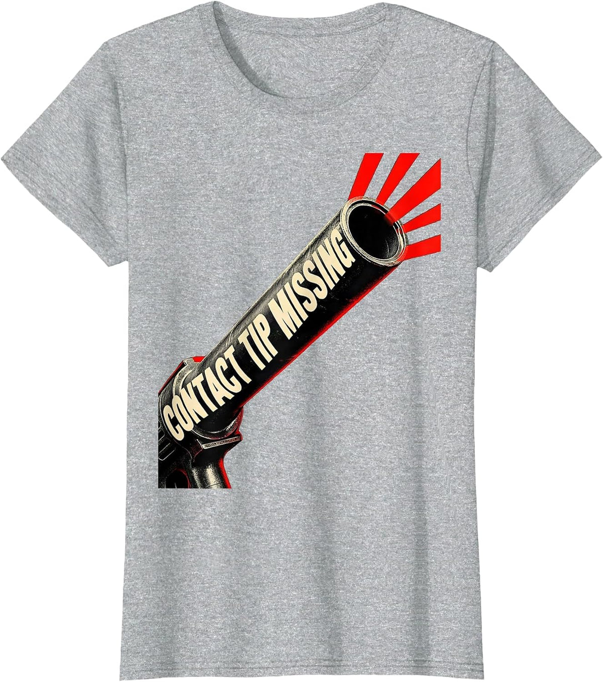 Contact Tip Missing Constructivist Poster Welder Metal T-Shirt - Heather Grey