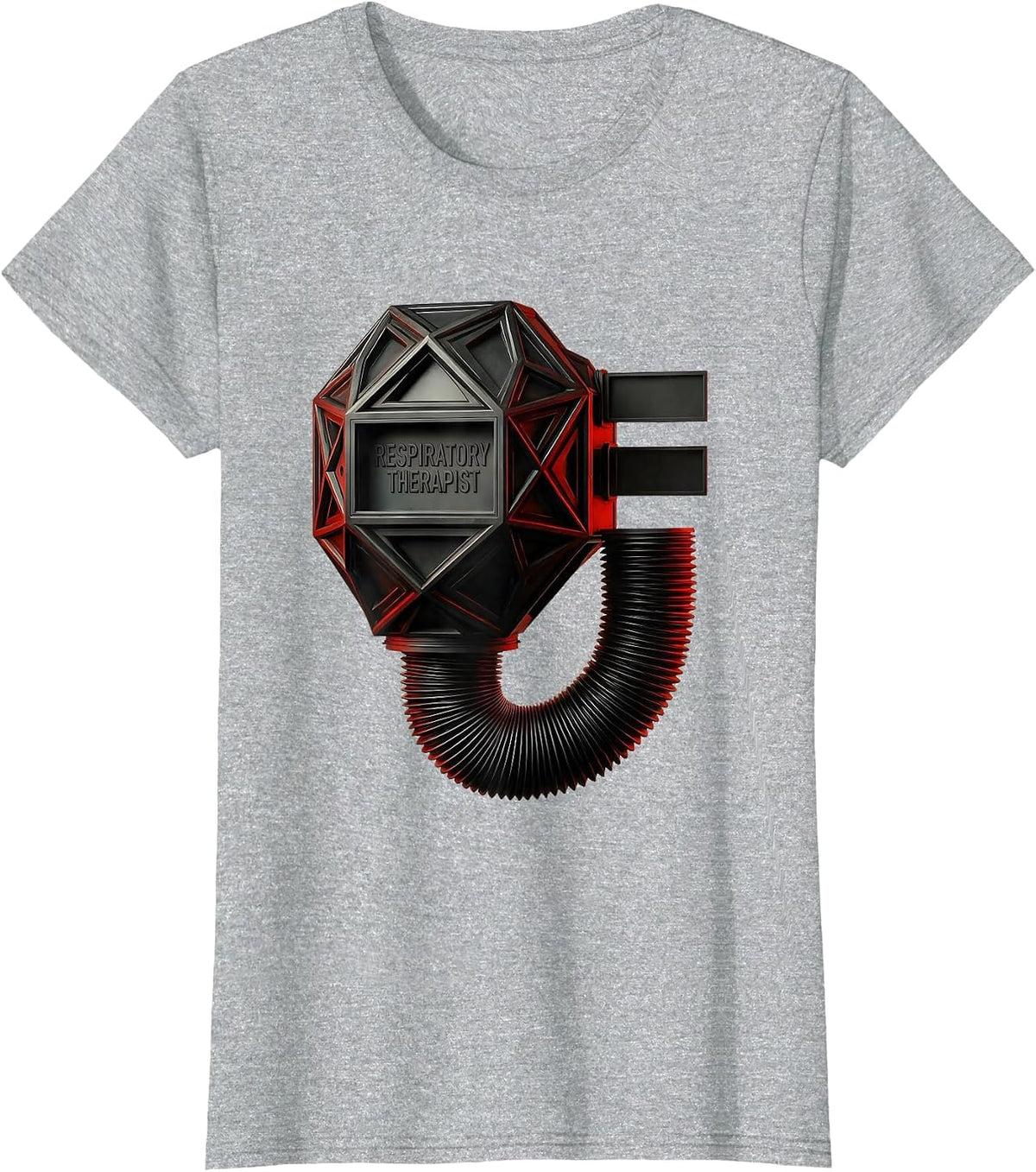 Respiratory Therapist Geometric RT Profession Pride Casual T-Shirt - Heather Grey