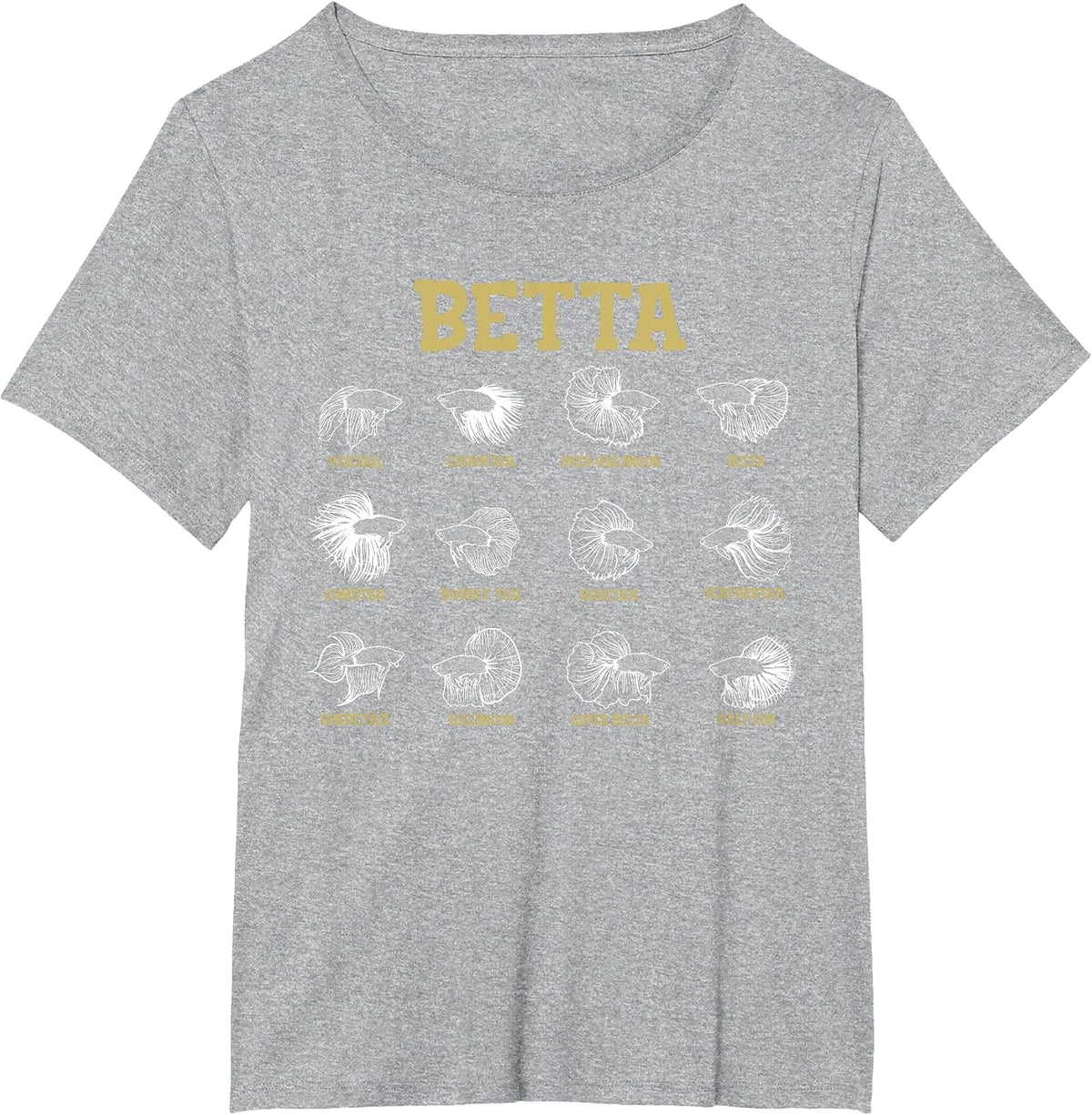 Siamese Fighting Fish Lover Aquarium Keeper Betta Fish T-Shirt - Heather Grey