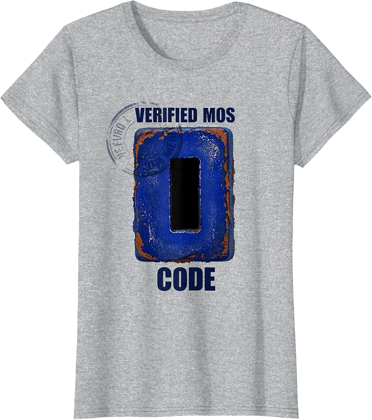 Verified MOS Code Vintage Military Veteran Branch Pride T-Shirt - Heather Grey
