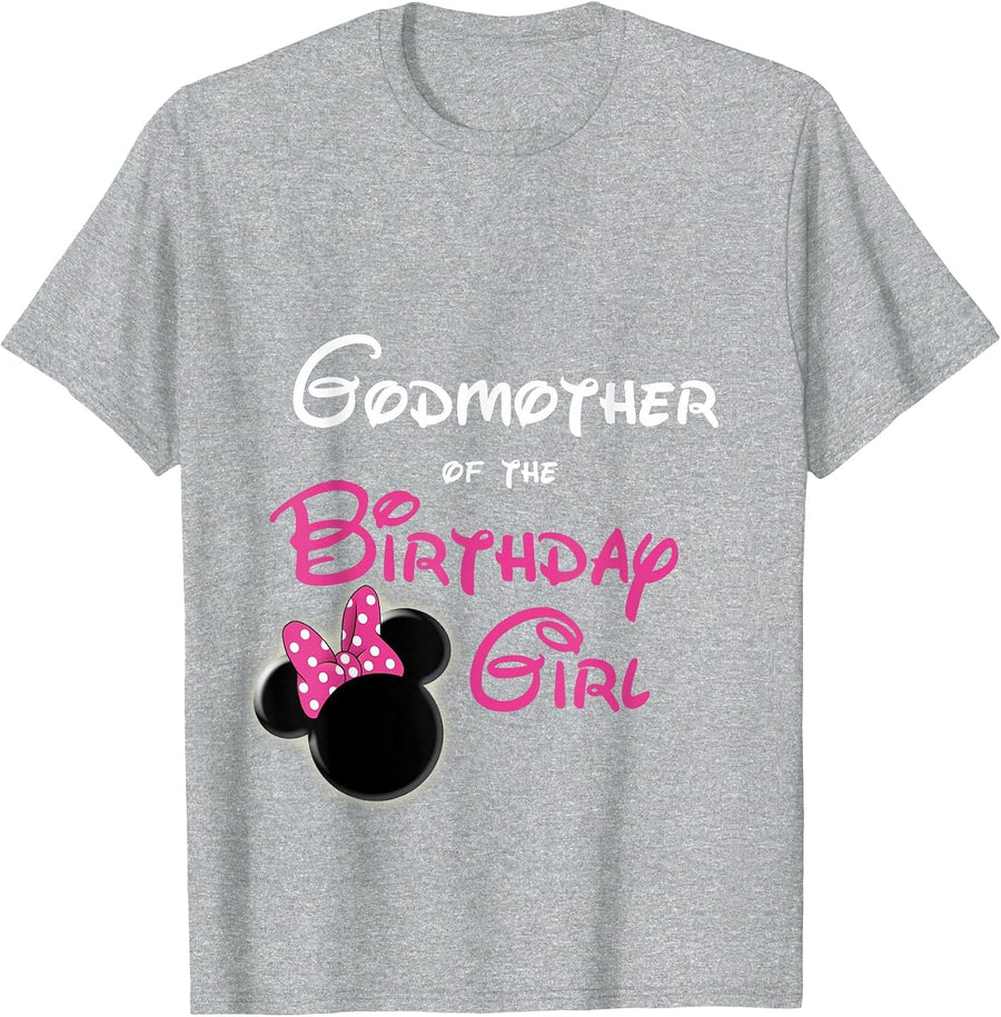 Godmother of the Birthday Girl T-Shirt - Heather Grey
