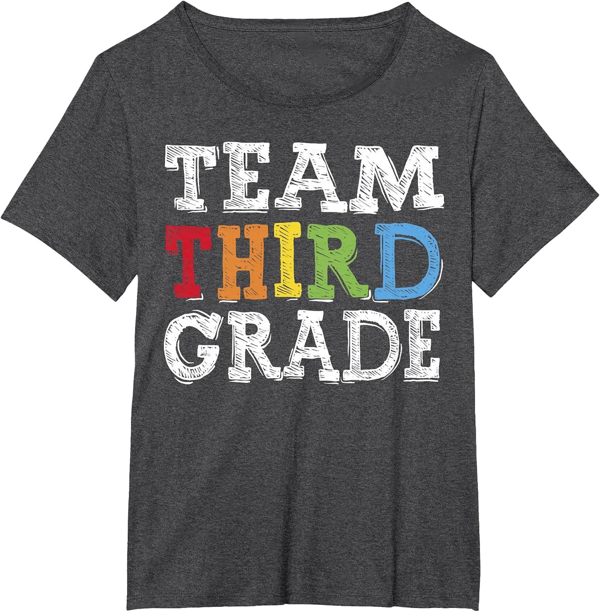 Team 3rd Grade Squad Third Teacher Student Back to School T-Shirt - Dark Heather Grey