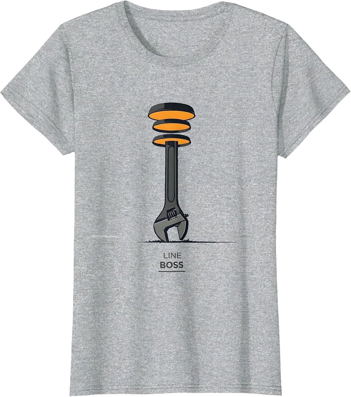 Women's Line Boss Editorial Conceptual Drag Racing RC Car Enthusiast T-Shirt - Heather Grey