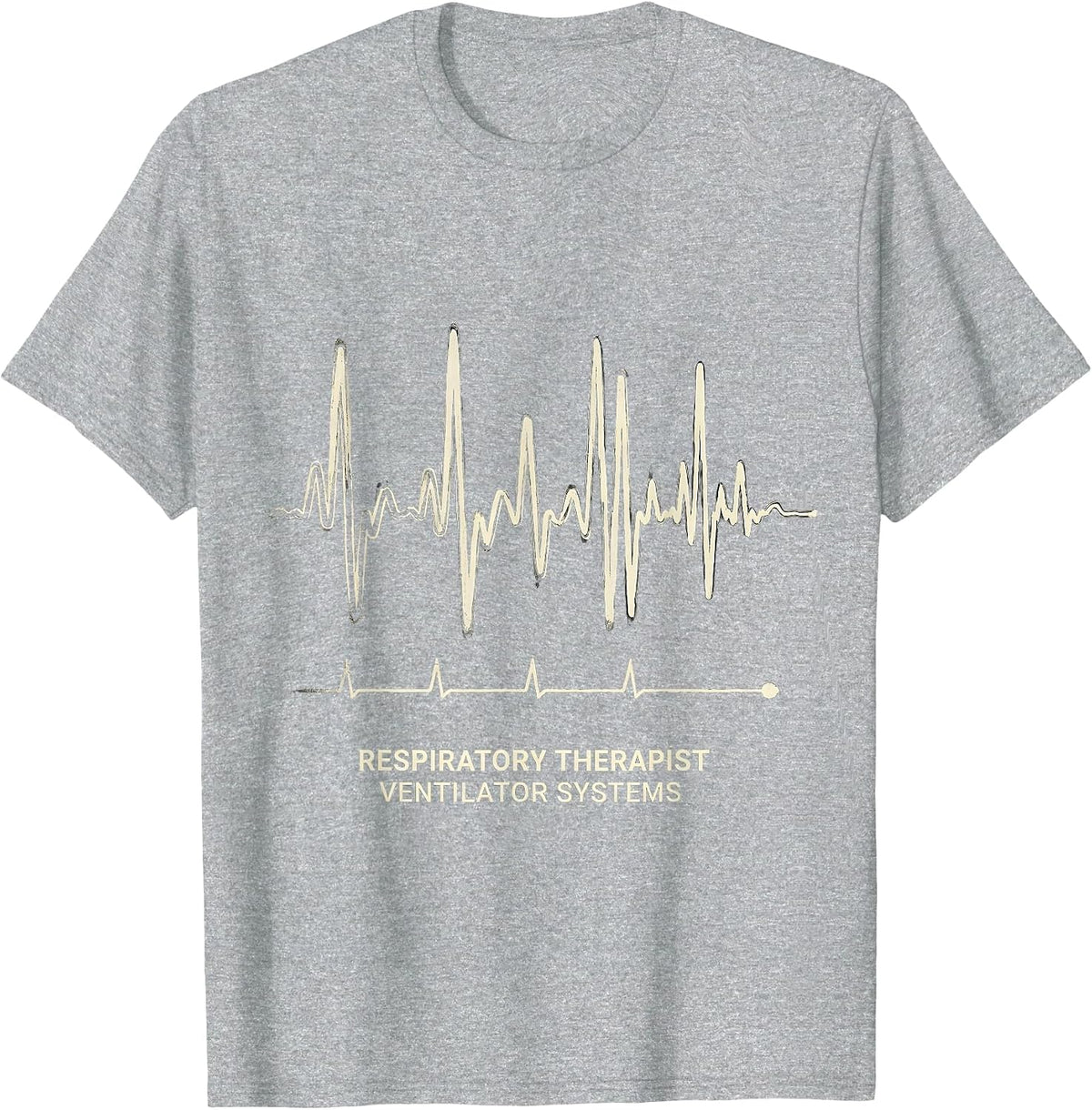 Men's Respiratory Therapist Ventilator Systems Medical T-Shirt - Heather Grey