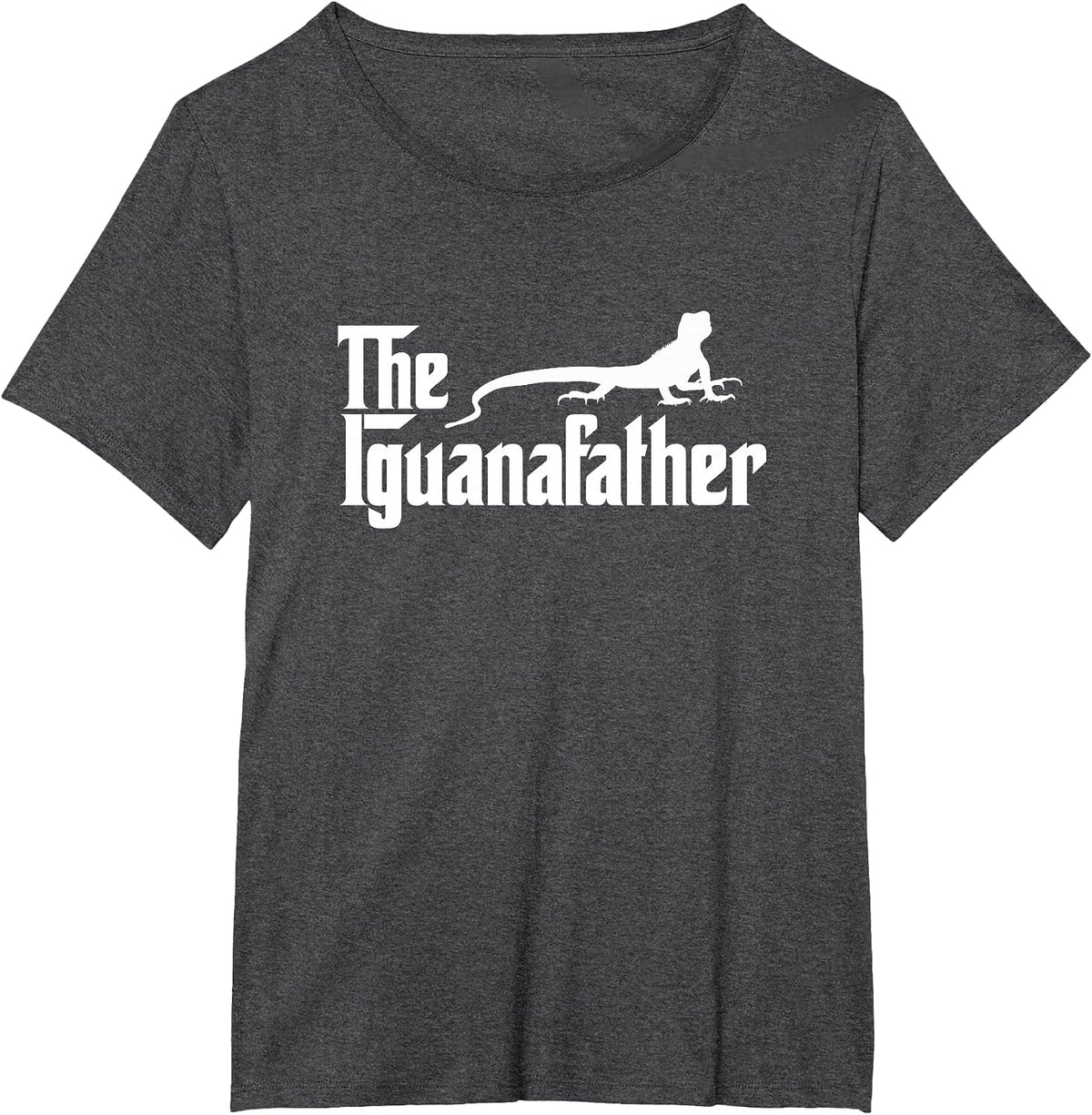 Iguana Father Lizard | Iguana Dad Funny Mens T-Shirt - Dark Heather Grey