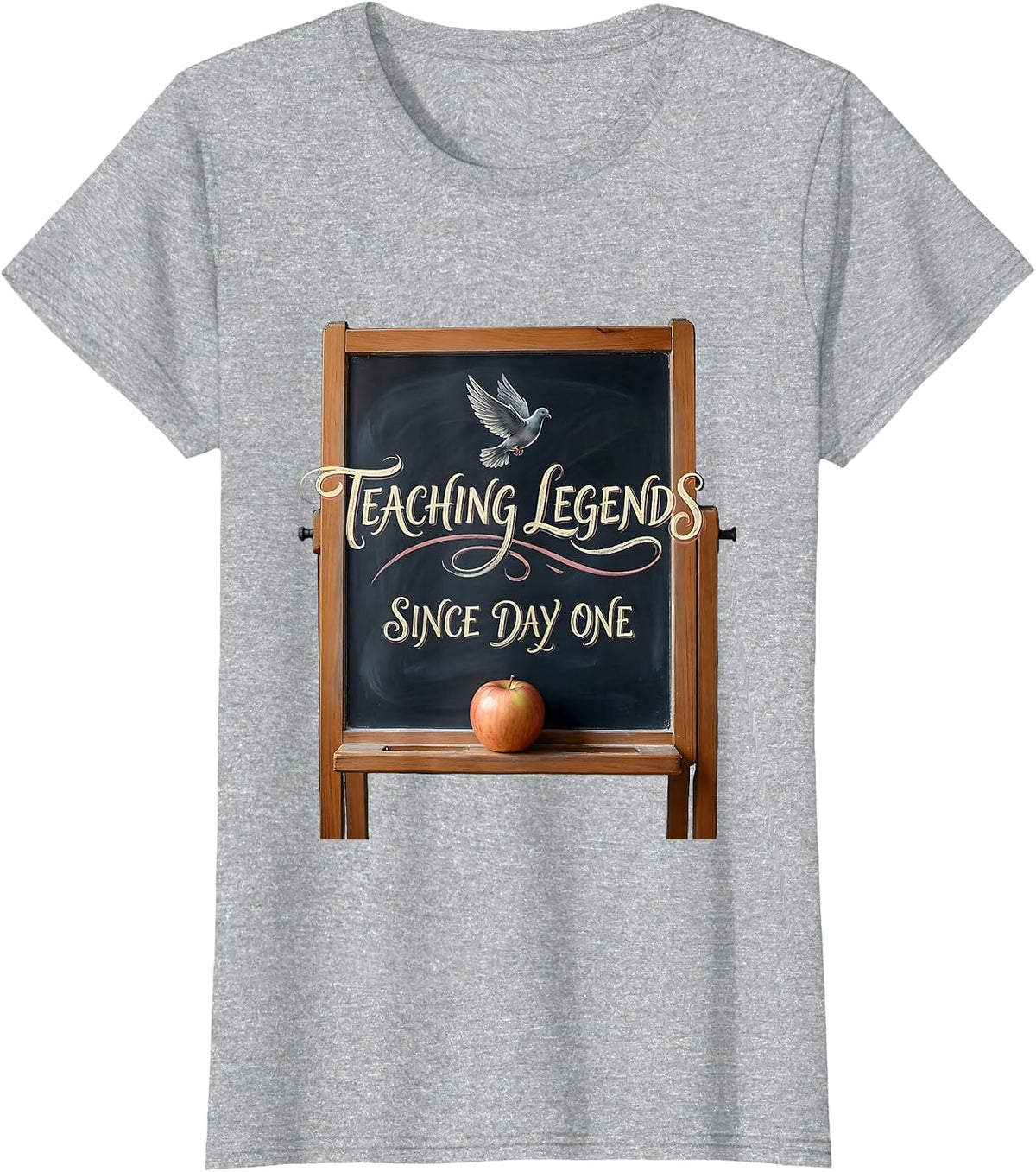 Teaching Legends Since Day One 1st Grade Teacher T-Shirt - Heather Grey