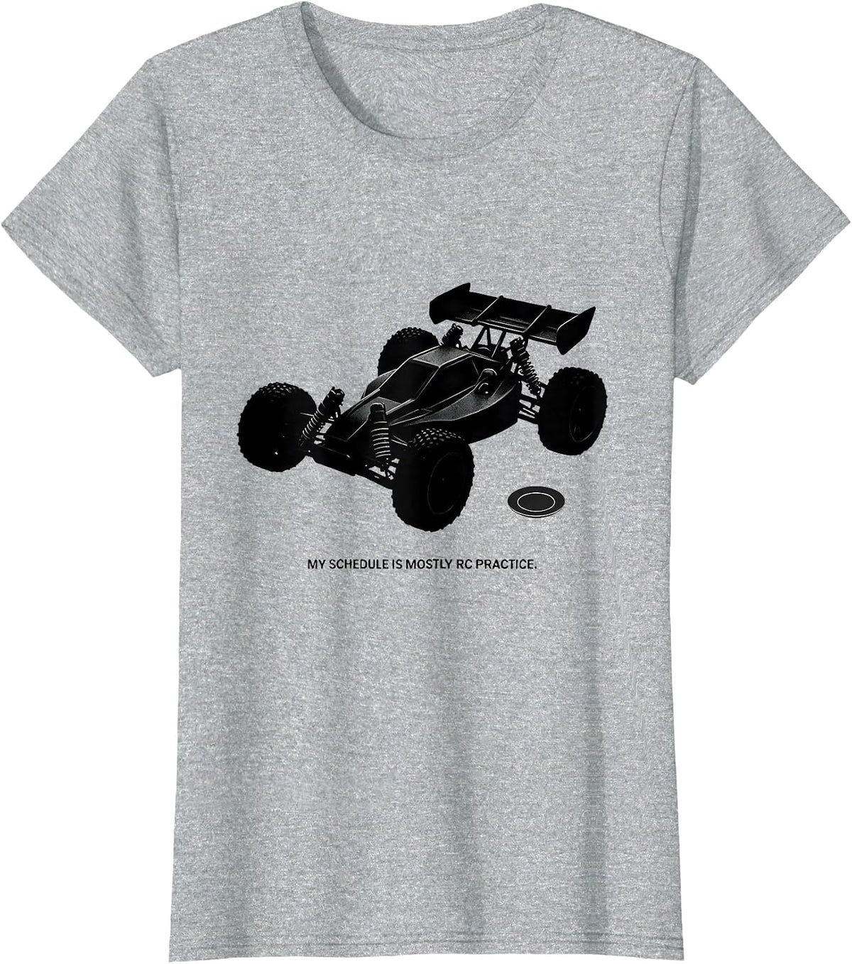 My Schedule Is Mostly RC Practice Funny Car Enthusiast T-Shirt - Heather Grey