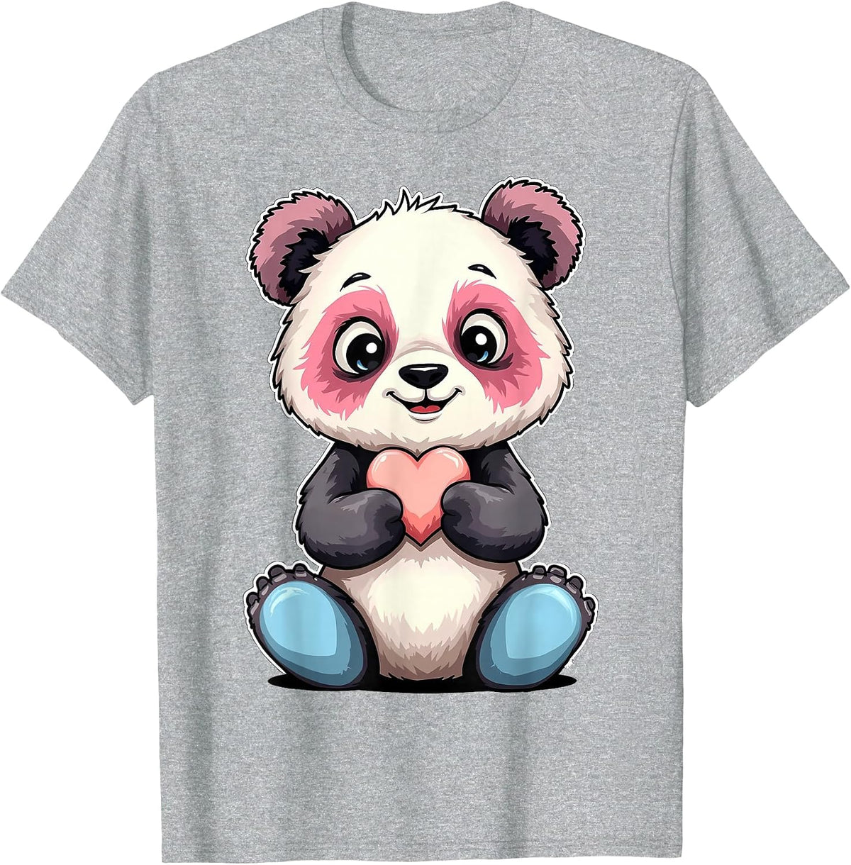 Transgender Pride Panda Trans T-Shirt - Heather Grey