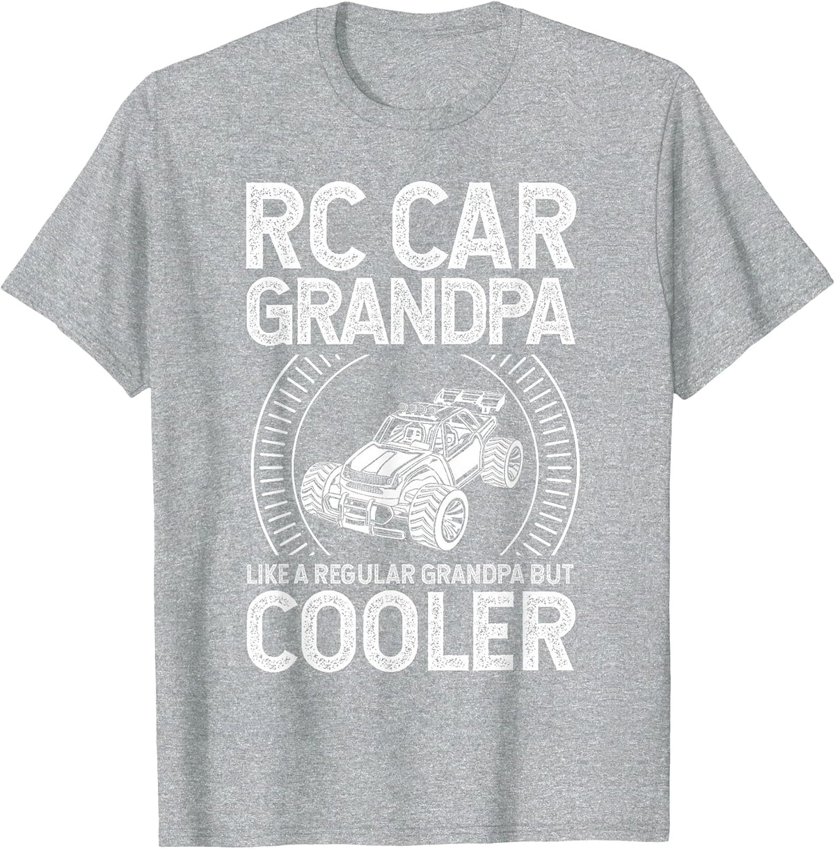 RC CAR Grandpa Like A Regular Grandpa BUT Cooler Car Fan T-Shirt - Heather Grey