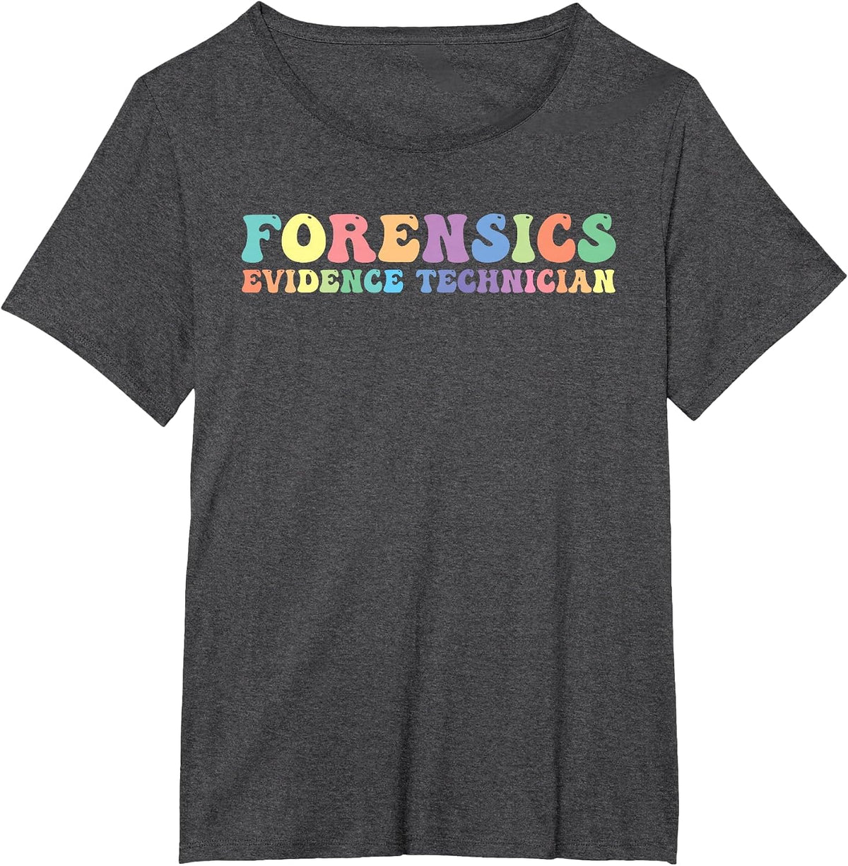Forensics Evidence Technician Investigator T-Shirt - Dark Heather Grey