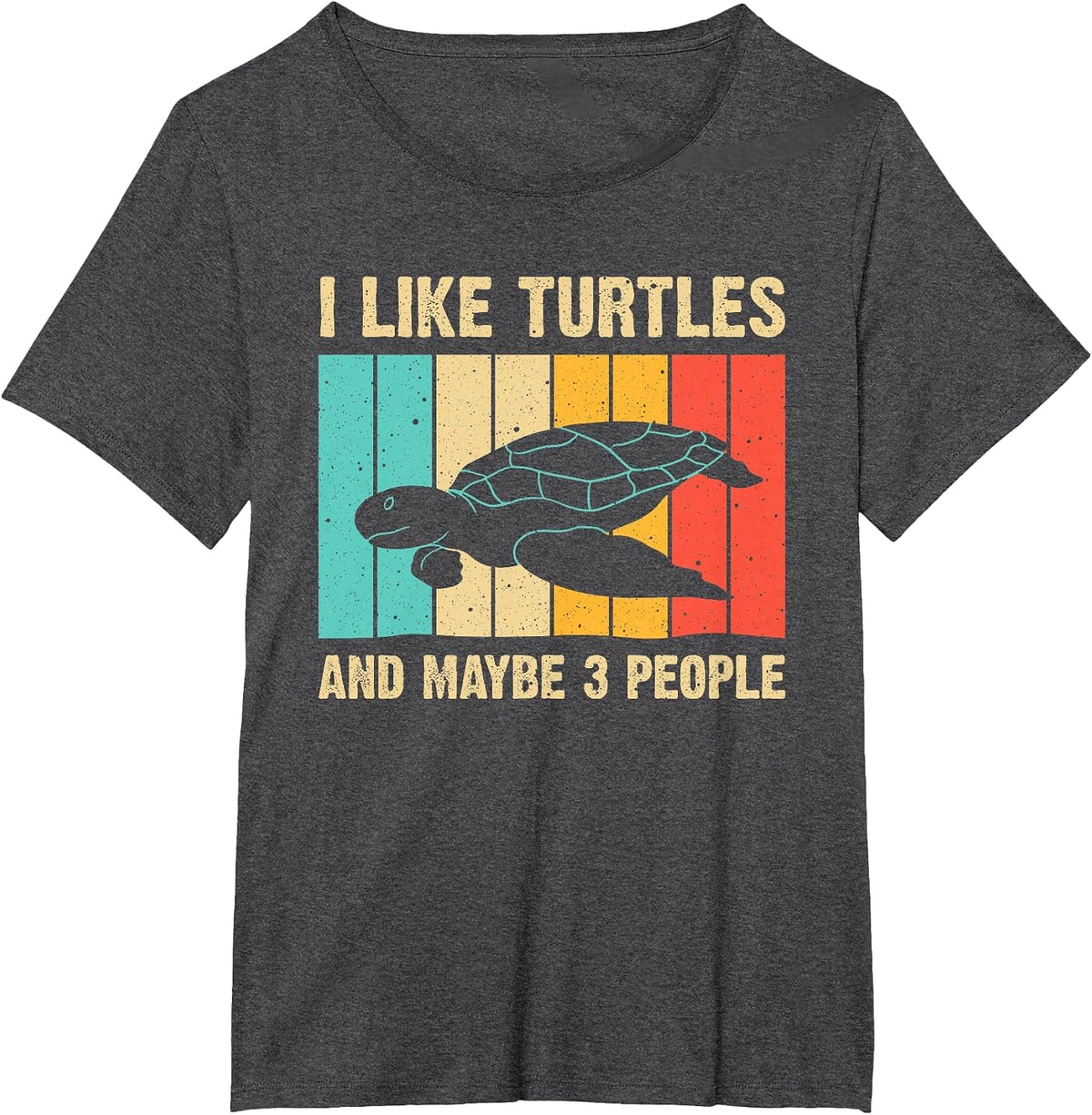 Funny Sea Turtle Novelty for Men Women Tortoise Turtle Lover T-Shirt - Dark Heather Grey