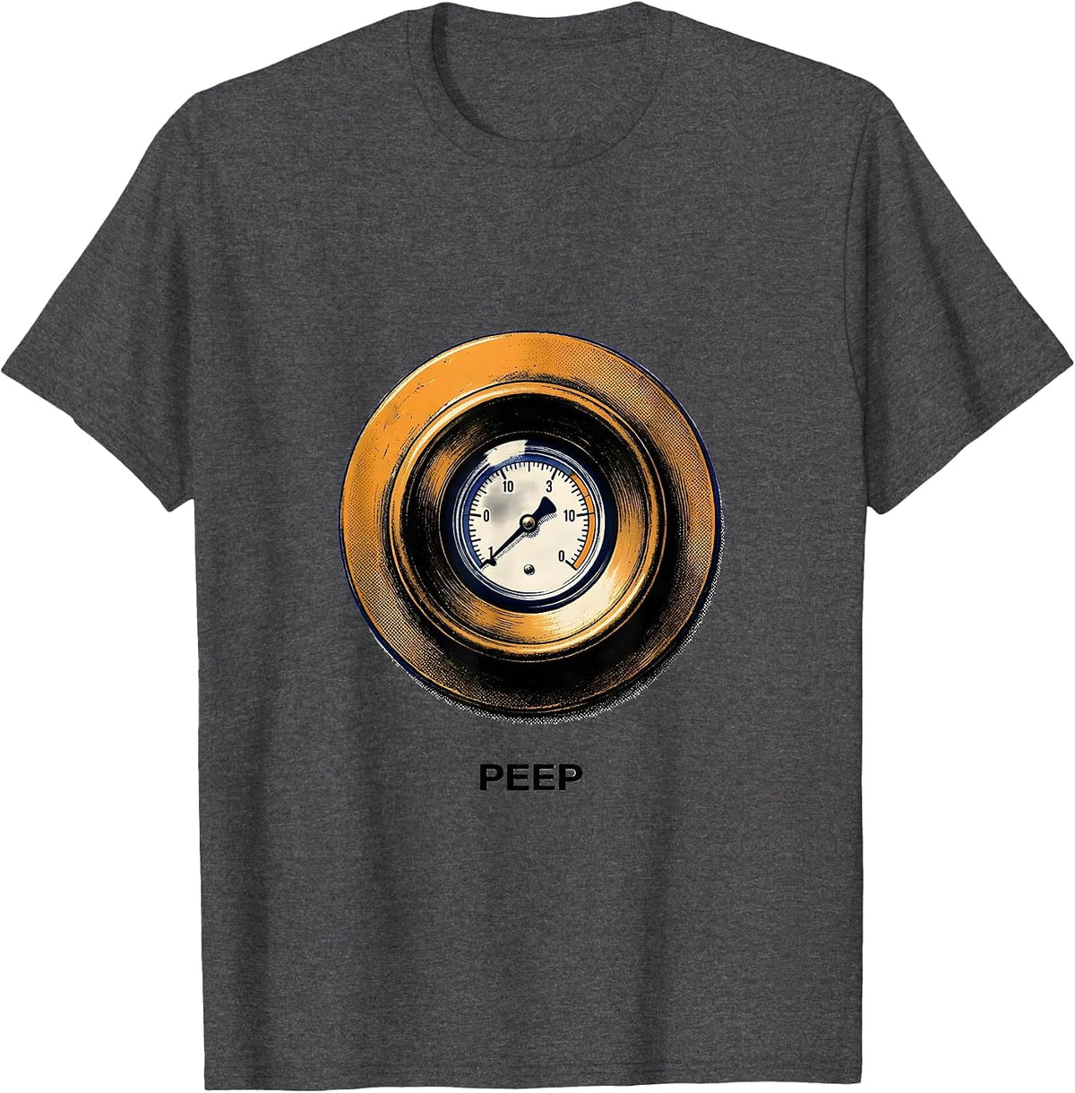 PEEP Professional Respiratory Therapist RT Humor T-Shirt - Dark Heather Grey