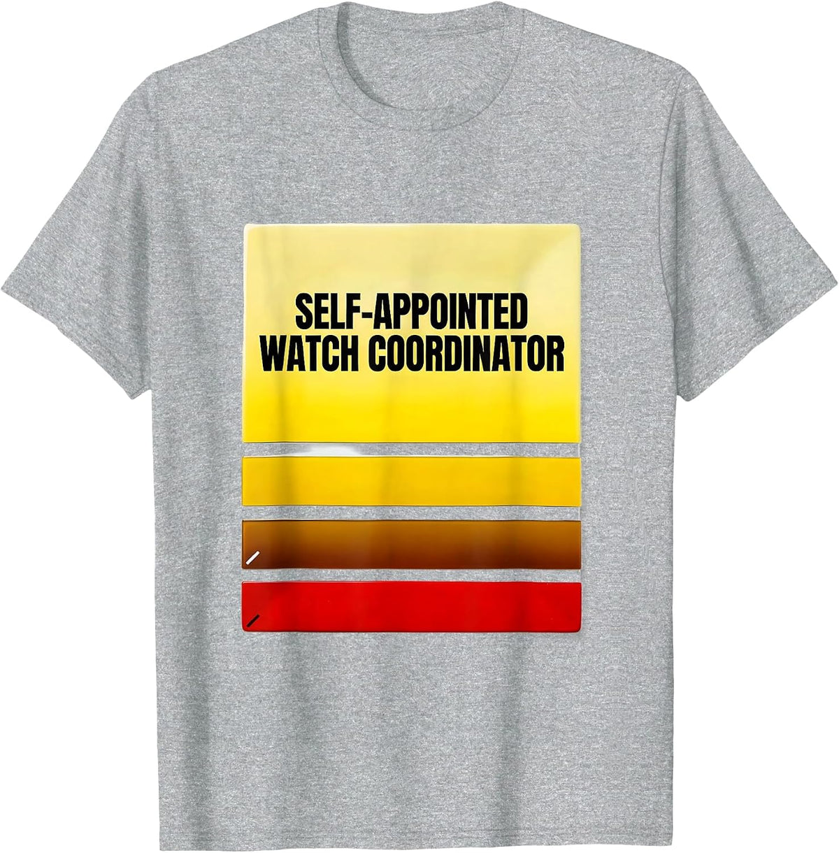 Men's Self-Appointed Watch Coordinator Storm Chaser Tornado Humor T-Shirt - Heather Grey