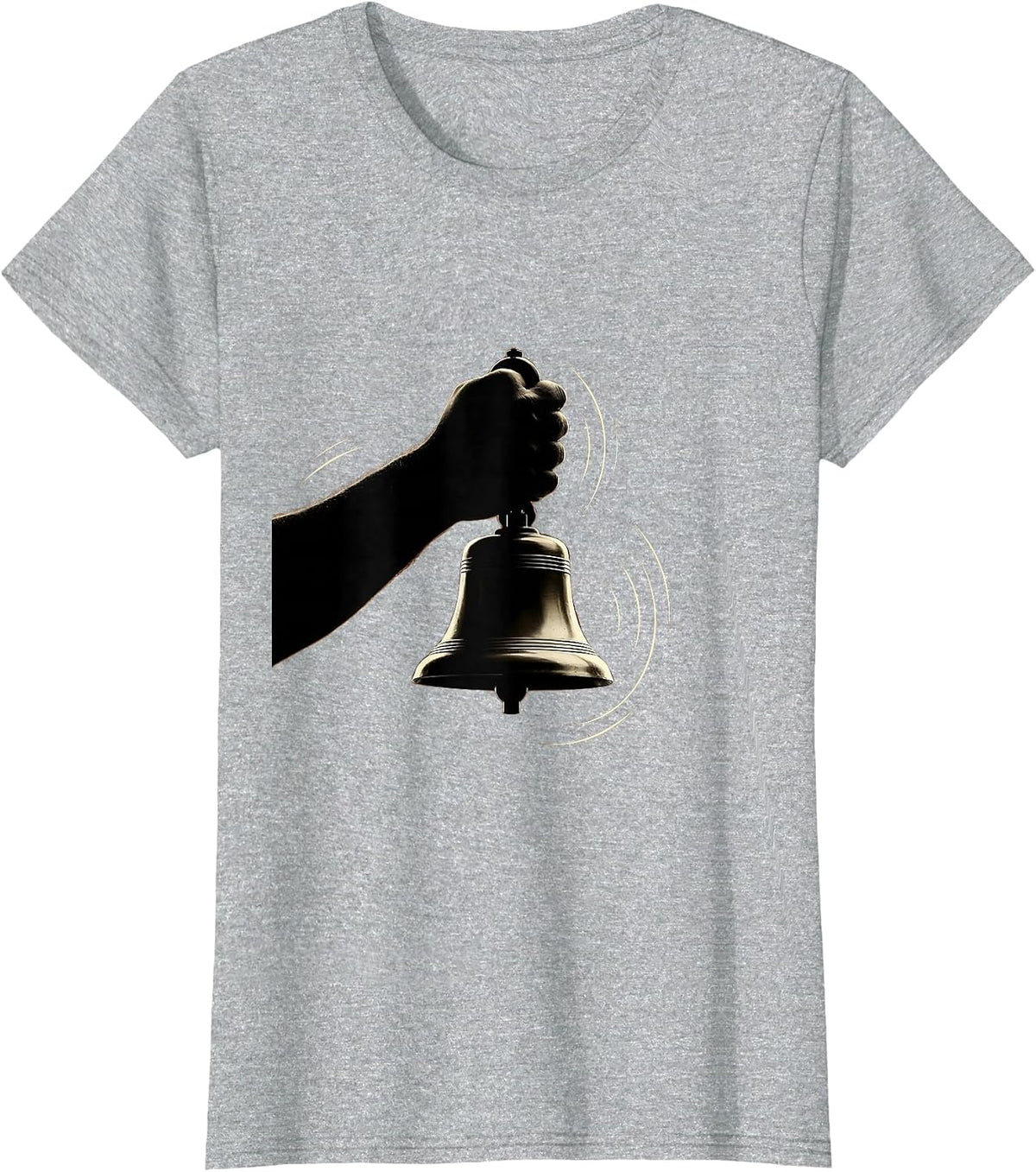1st Grade Teacher Old School Bell Illustration T-Shirt - Heather Grey