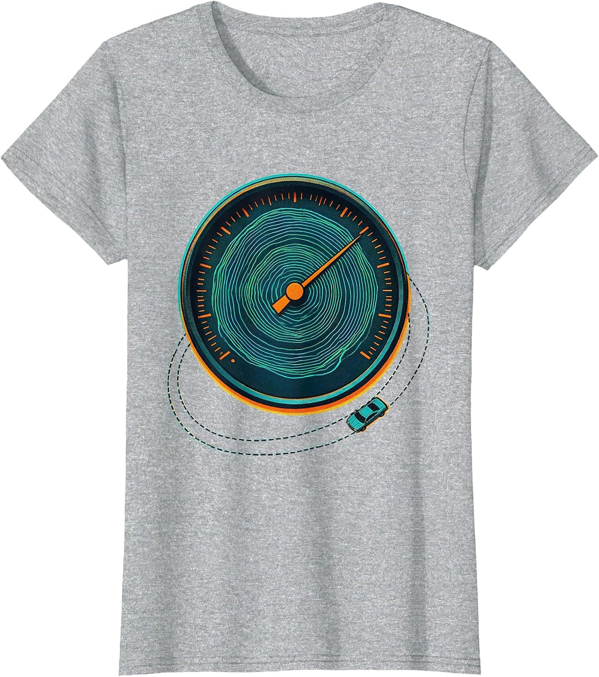 Oversized Dewpoint Gauge Storm Chaser Meteorology Enthusiast T-Shirt - Heather Grey