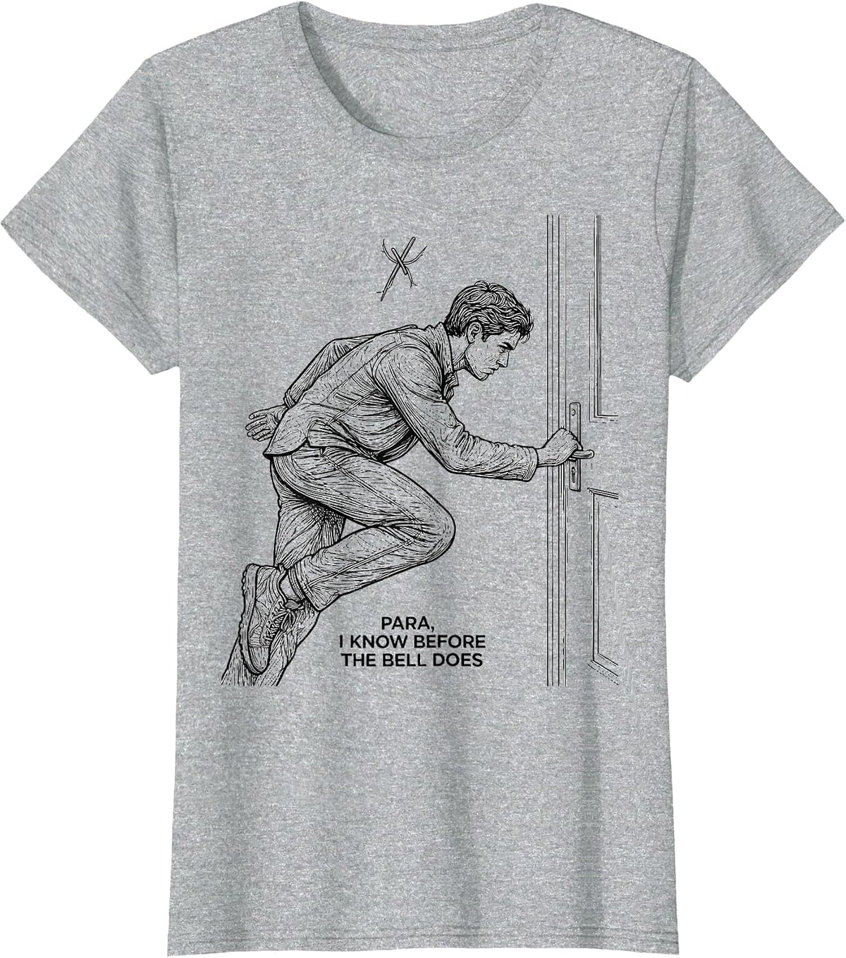 Para I Know Before The Bell Does Funny Paraprofessional T-Shirt - Heather Grey