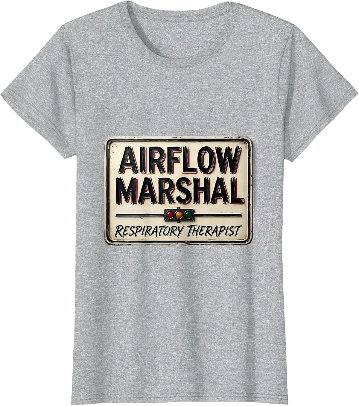 Airflow Marshal Respiratory Therapist T-Shirt - Heather Grey