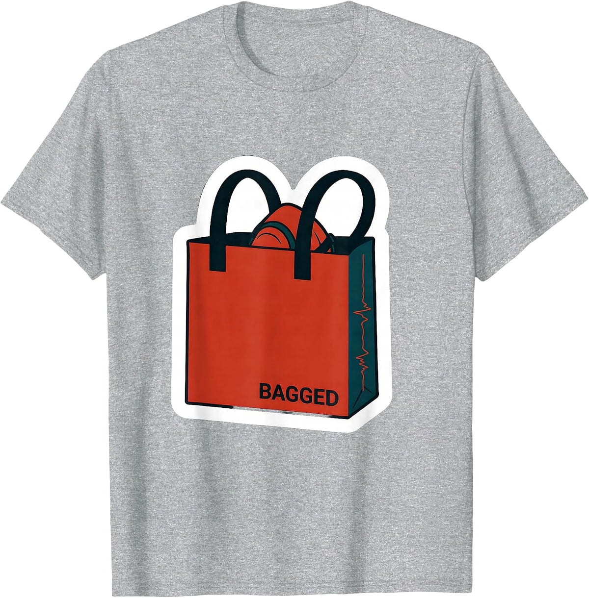 Men's Bagged Sticker Respiratory Therapist RT Humor Gift T-Shirt - Heather Grey