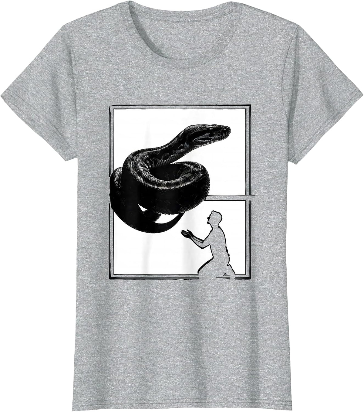 Ball Python Terrarium Keeper Reptile Lover Humor T-Shirt - Heather Grey