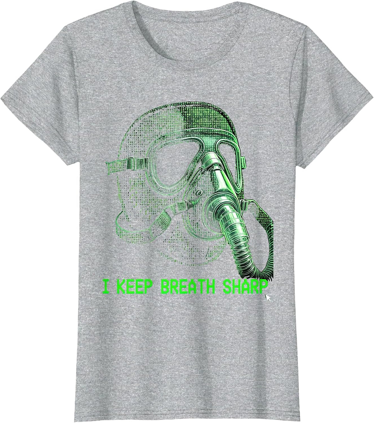 I Keep Breath Sharp Funny Respiratory Therapist RT Care Week T-Shirt - Heather Grey