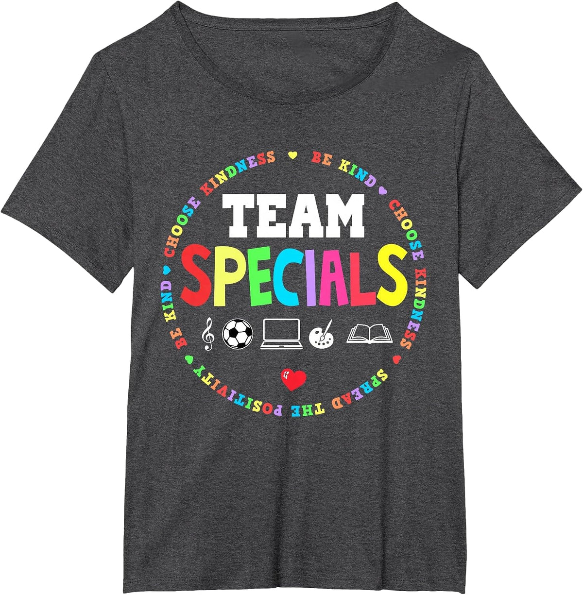 Team Specials Teacher Tribe Squad Back to Primary School T-Shirt - Dark Heather Grey