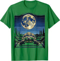 Men's Tortoise Starry Night Van Gogh Animal Lover Art Humor T-Shirt - Kelly Green