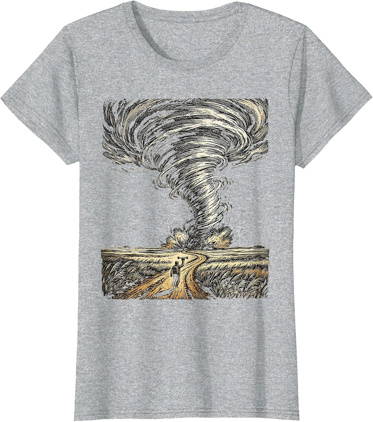 Tornado Chaser Meteorology Storm Chasing Enthusiast T-Shirt - Heather Grey
