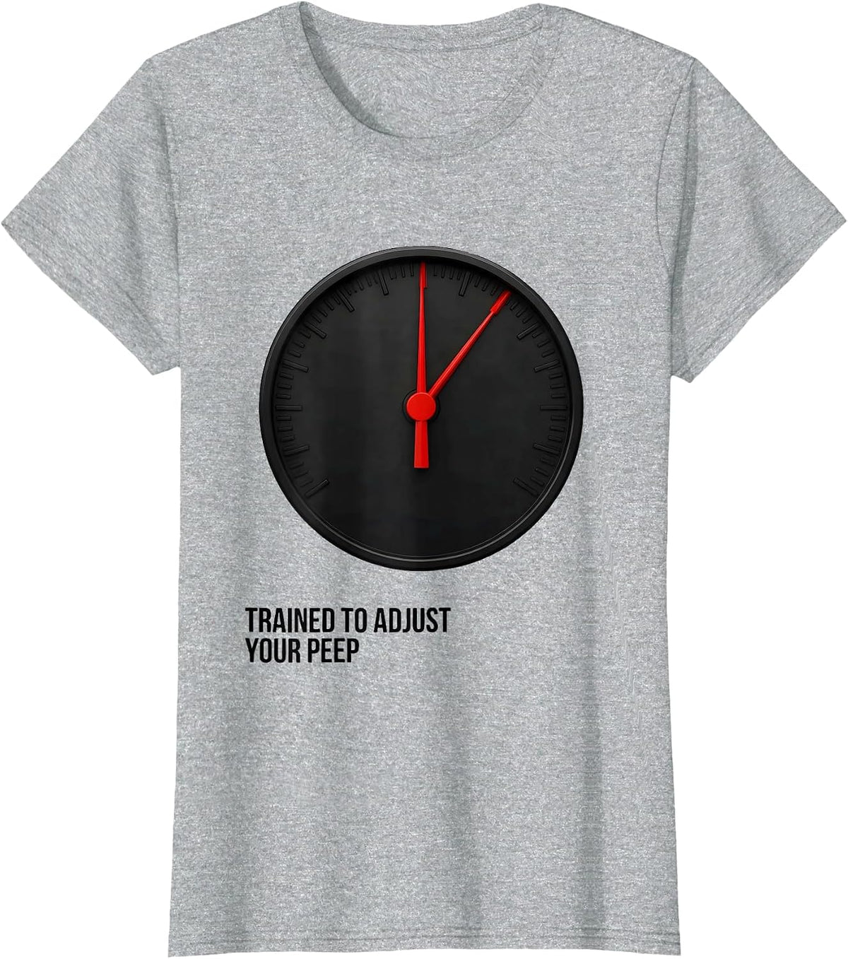 Women's Trained To Adjust Your PEEP Funny Respiratory Therapist RT T-Shirt - Heather Grey