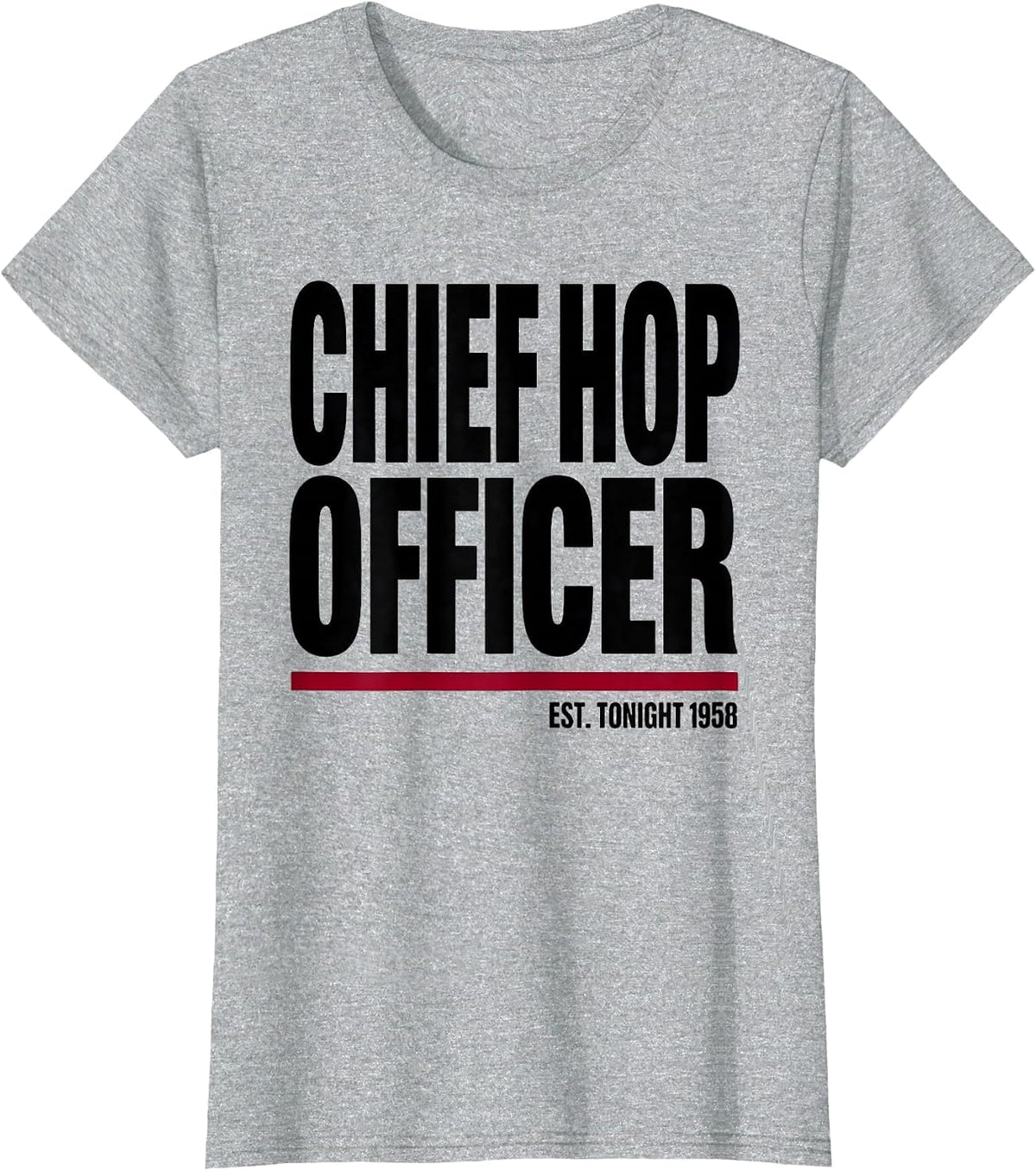 Chief Hop Officer, Est. Tonight 1958 Retro 1950s Sock Hop T-Shirt - Heather Grey