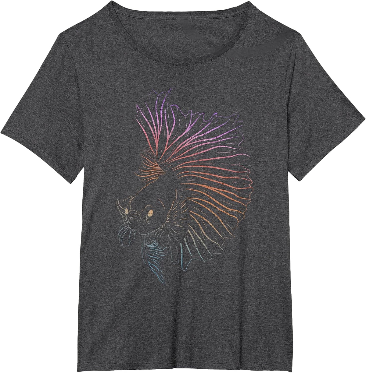 Aquarium Owner Siamese Fighting Fish Lover Betta Fish T-Shirt - Dark Heather Grey