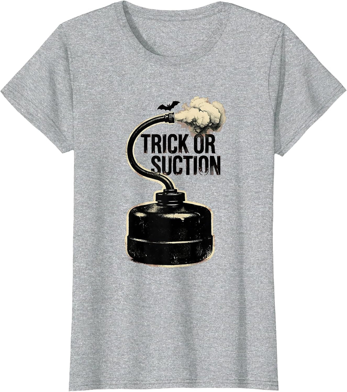 Trick Or Suction Rubber Stamp Respiratory Therapist T-Shirt - Heather Grey