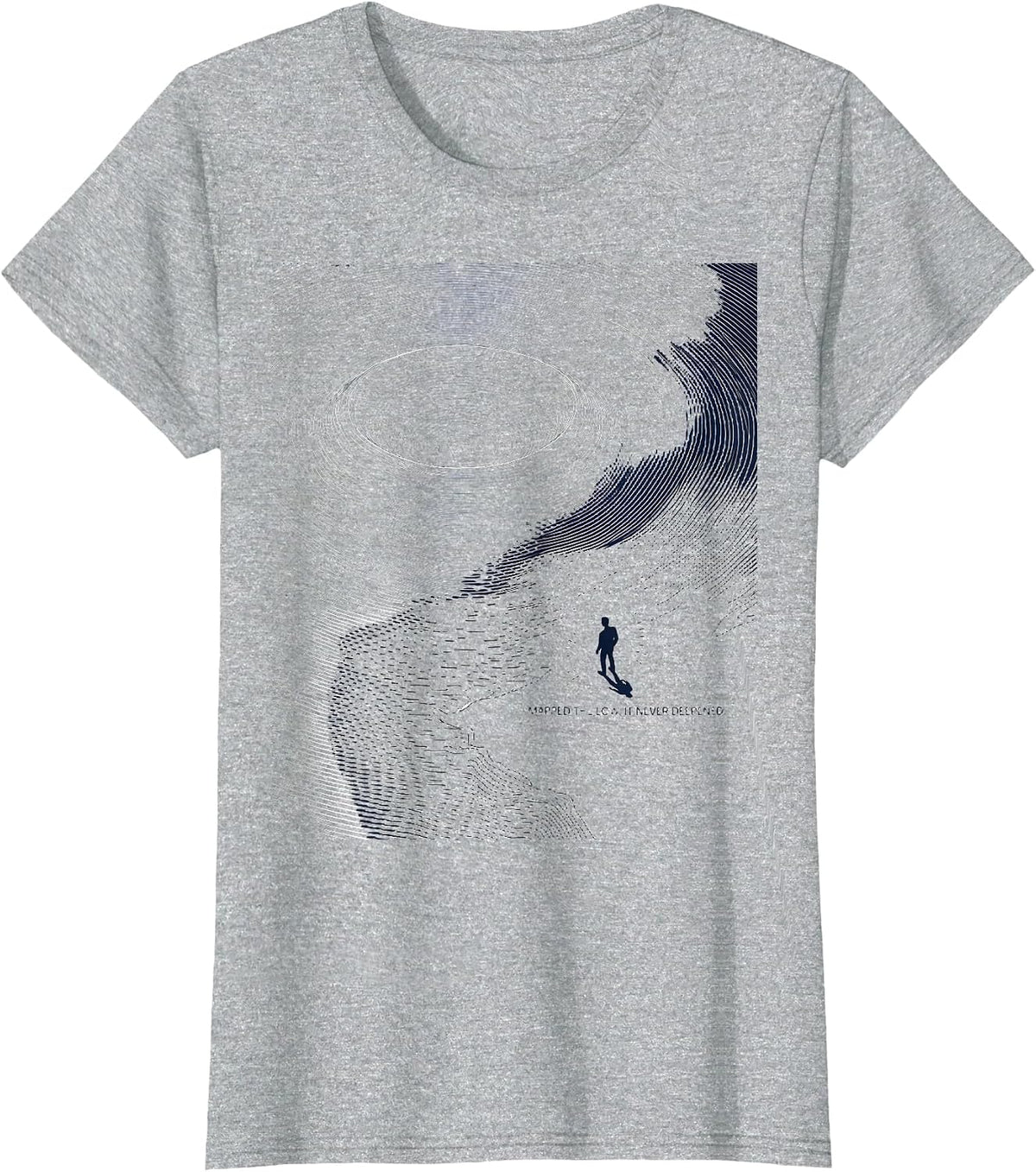 Mapped The Low It Never Deepened Storm Chaser Meteorology T-Shirt - Heather Grey