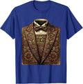 Fancy Is My Default Tuxedo Style Design T-Shirt - Royal Blue