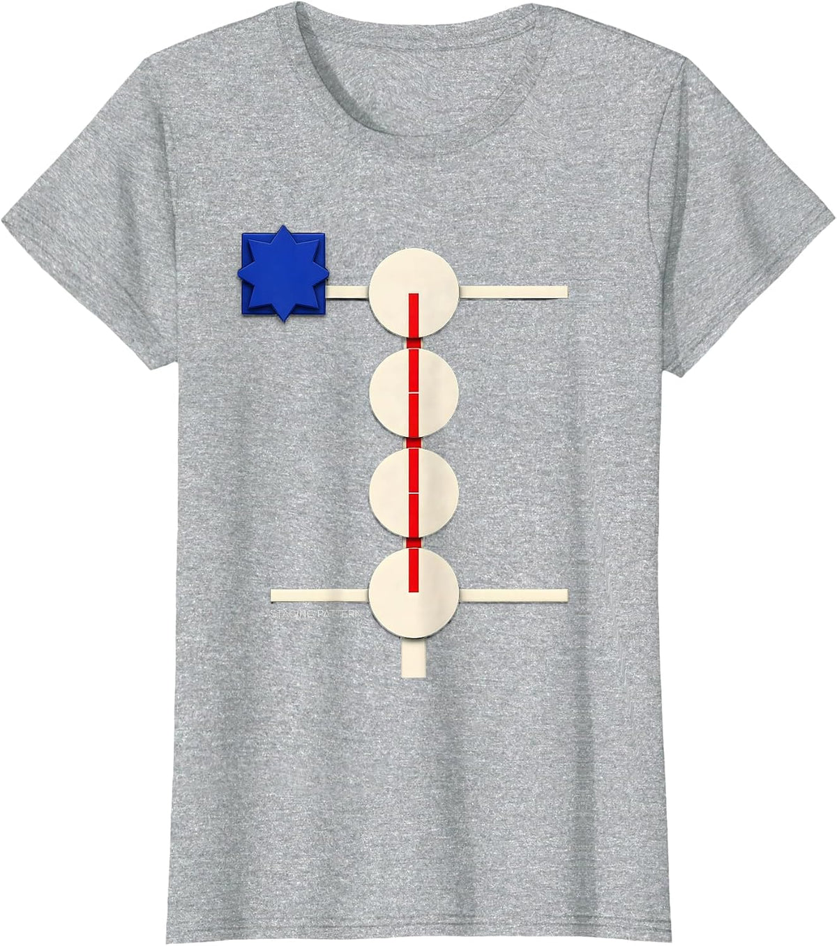 Staging Pattern Swiss International Patriotic RC Car Drag T-Shirt - Heather Grey