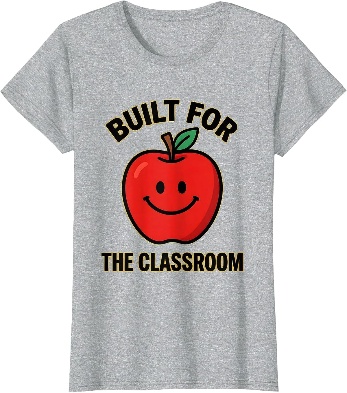 Built for the Classroom 3rd Grade Teacher Design T-Shirt - Heather Grey