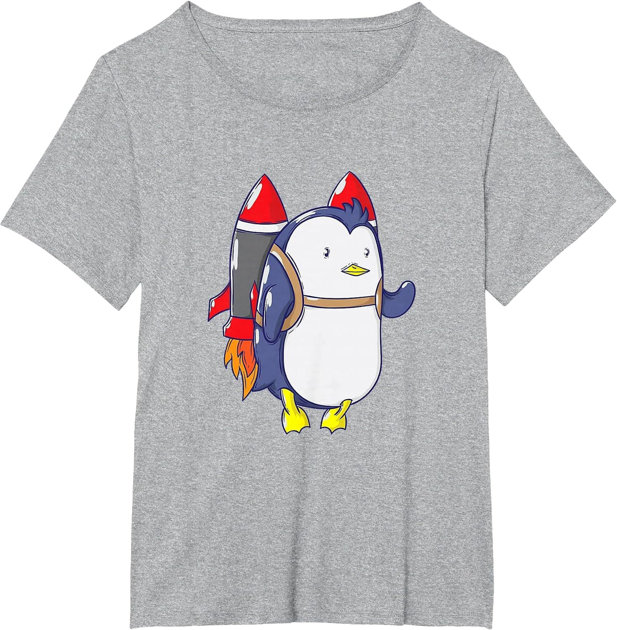 Rockets Penguin T-Shirt - Heather Grey