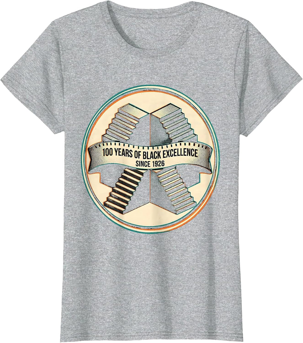 100 Years Of Black Excellence Since 1926 Centennial T-Shirt - Heather Grey