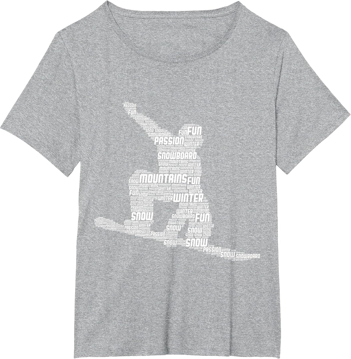Snowboarder Snowboard T-Shirt - Heather Grey